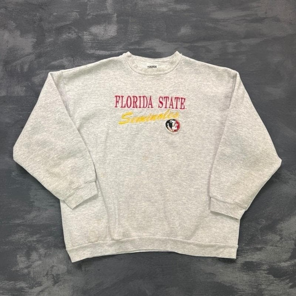 Vintage Florida State Seminoles Sweatshirt Mens XL Gray 1990s NCAA